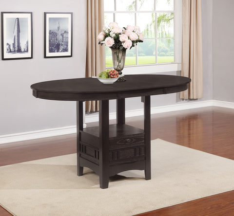 Simmons Oval 60-inch Extension Counter Dining Table EspressoEspresso