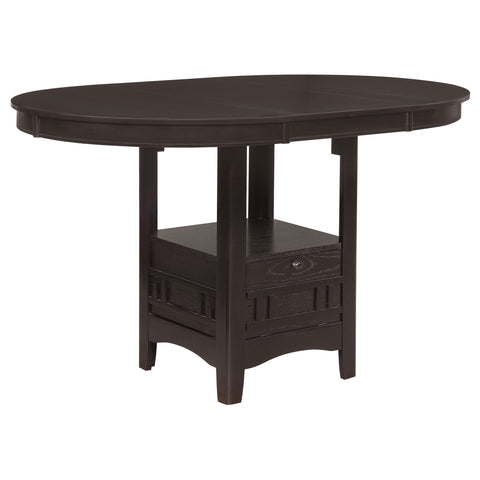 Simmons Oval 60-inch Extension Counter Dining Table EspressoEspresso