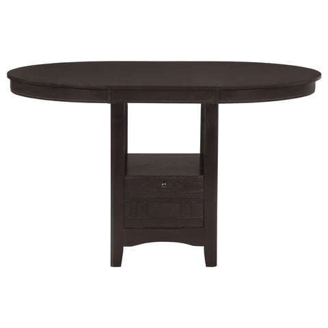 Simmons Oval 60-inch Extension Counter Dining Table EspressoEspresso