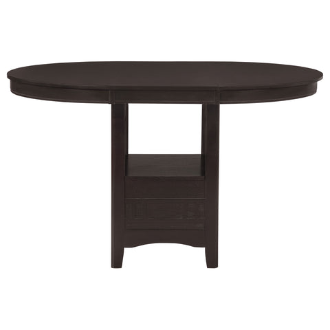 Simmons Oval 60-inch Extension Counter Dining Table EspressoEspresso
