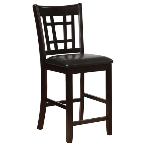 Simmons Wood Counter Chair Black and Espresso (Set of 2)Black / Espresso