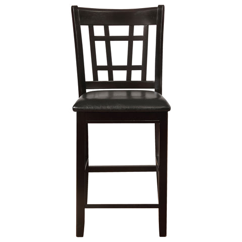 Simmons Wood Counter Chair Black and Espresso (Set of 2)Black / Espresso