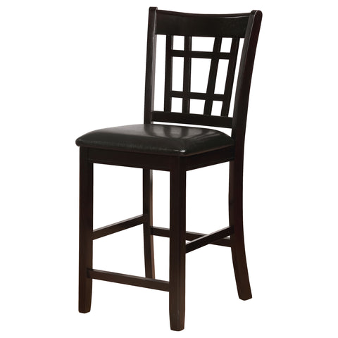 Simmons Wood Counter Chair Black and Espresso (Set of 2)Black / Espresso