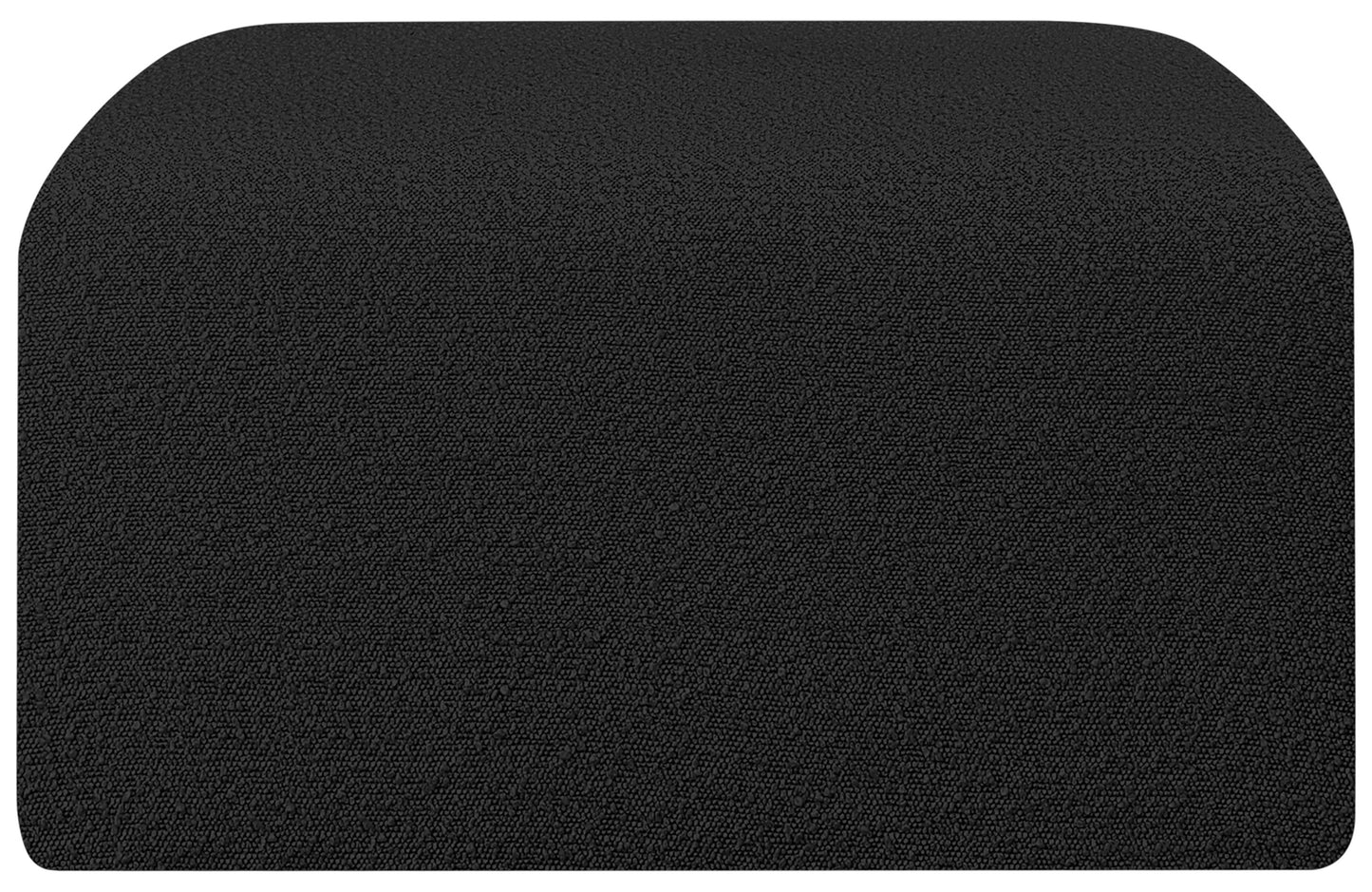 zara black boucle fabric ottoman ott