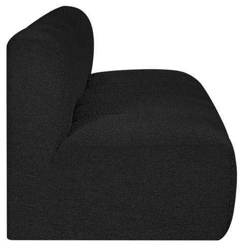 Briar Black 60 Boucle Fabric Upholstered Modular Sectional , 2-Piece (Style 1)