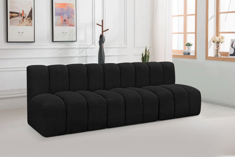 Yara 89.5" Boucle Fabric Upholstered Sectional, 3-Piece