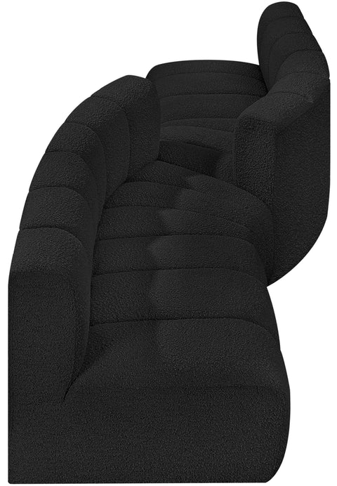 Briar Black 108 Boucle Fabric Upholstered Modular Sectional, 4-Piece