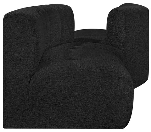Briar Black 108 Boucle Fabric Upholstered Modular Sectional, 4-Piece