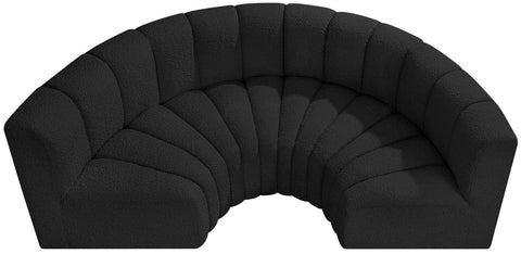 Briar Black 88 Boucle Fabric Upholstered Modular Sectional, 4-Piece