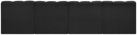 Briar Black 119 Boucle Fabric Upholstered Modular Sectional, 4-Piece