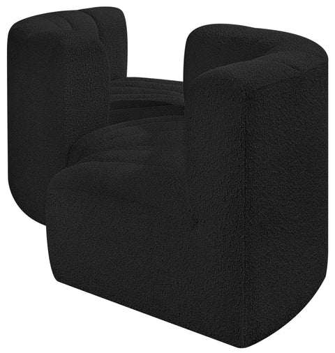 Briar Black 102 Boucle Fabric Upholstered Modular Sectional, 4-Piece