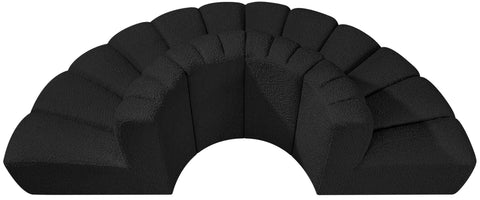 Briar Black 90 Boucle Fabric Upholstered Modular Sectional, 4-Piece