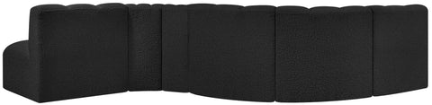 Yara 145" Boucle Fabric Upholstered Sectional, 6-Piece