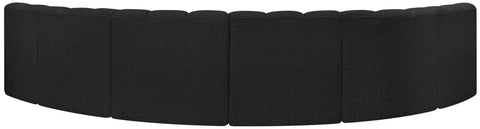 Briar Black 151 Boucle Fabric Upholstered Modular Sectional, 6-Piece