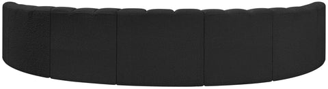Briar Black 162 Boucle Fabric Upholstered Modular Sectional, 7-Piece