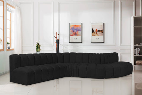 Yara 170" Boucle Fabric Upholstered Sectional, 7-Piece