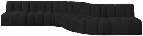 Yara 170" Boucle Fabric Upholstered Sectional, 7-Piece