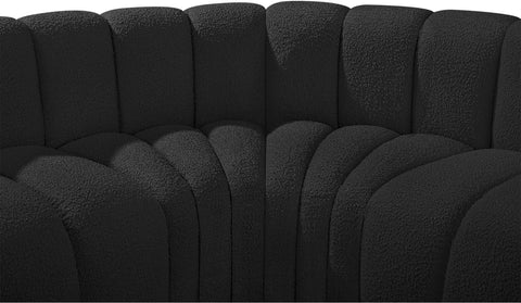 Briar Black 150 Boucle Fabric Upholstered Modular Sectional, 8-Piece