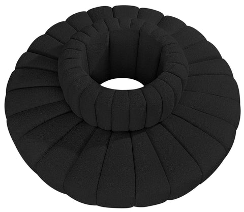 Briar Black 90 Boucle Fabric Upholstered Modular Sectional, 8-Piece