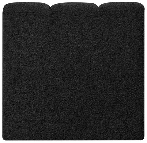 Briar Black Boucle Fabric Upholstered Modular Straight Chair, 1 Piece