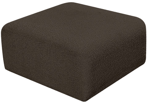 Briar Brown Boucle Fabric Upholstered Modular Ottoman, 1 Piece