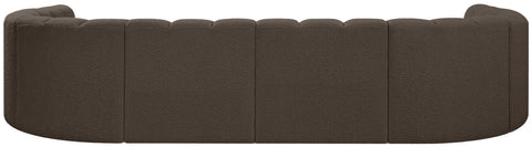 Briar Brown 161 Boucle Fabric Upholstered Modular Sectional, 10-Piece