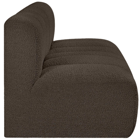 Briar Brown 60 Boucle Fabric Upholstered Modular Sectional , 2-Piece (Style 1)