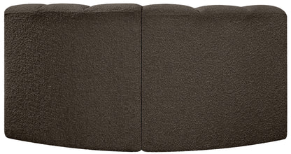 Zara Brown Boucle Fabric Modular Sofa S2B