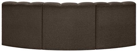 Briar Brown 86 Boucle Fabric Upholstered Modular Sectional, 3-Piece