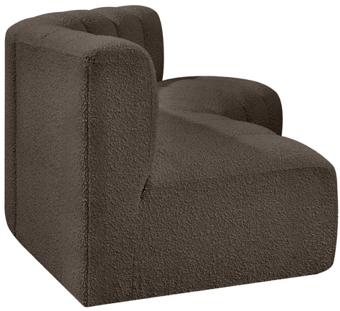 Briar Brown 86 Boucle Fabric Upholstered Modular Sectional, 3-Piece