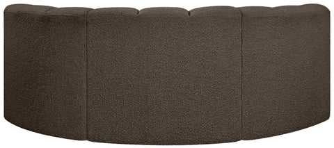 Briar Brown 80 Boucle Fabric Upholstered Modular Sectional, 3-Piece