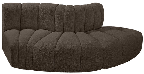 Briar Brown 77 Boucle Fabric Upholstered Modular Sectional, 3-Piece