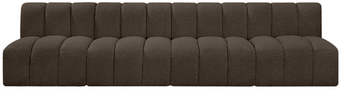 Yara 119" Boucle Fabric Upholstered Sectional, 4-Piece