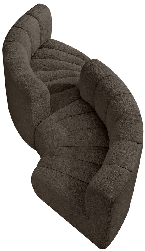 Yara 102" Boucle Fabric Upholstered Sectional, 4-Piece