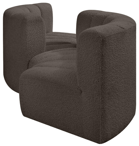 Yara 102" Boucle Fabric Upholstered Sectional, 4-Piece