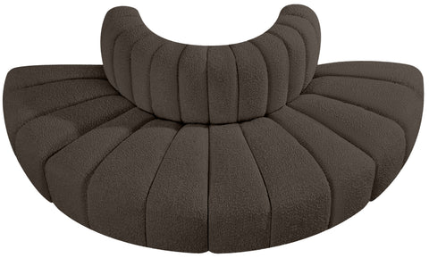 Briar Brown 90 Boucle Fabric Upholstered Modular Sectional, 4-Piece