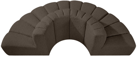 Briar Brown 90 Boucle Fabric Upholstered Modular Sectional, 4-Piece