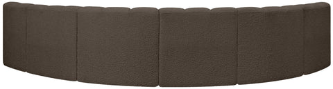 Briar Brown 151 Boucle Fabric Upholstered Modular Sectional, 6-Piece