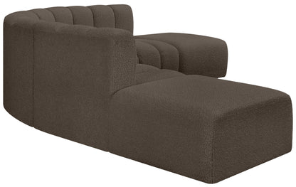 Zara Brown Boucle Fabric Modular Sofa S6C