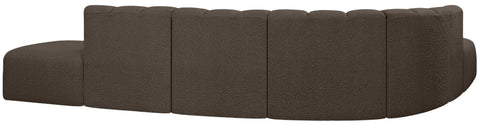 Briar Brown 172 Boucle Fabric Upholstered Modular Sectional, 7-Piece