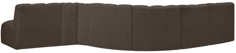 Briar Brown 170 Boucle Fabric Upholstered Modular Sectional, 7-Piece
