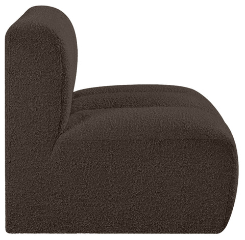 Briar Brown Boucle Fabric Upholstered Modular Straight Chair, 1 Piece