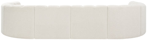 Briar Cream 161 Boucle Fabric Upholstered Modular Sectional, 10-Piece