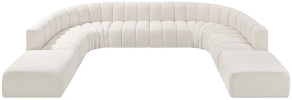 Zara Cream Boucle Fabric Modular Sofa S10A