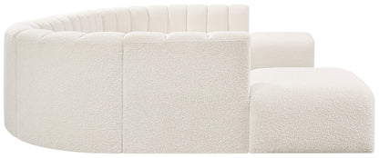 Zara Cream Boucle Fabric Modular Sofa S10A