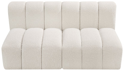 Zara Cream Boucle Fabric Modular Sofa S2A