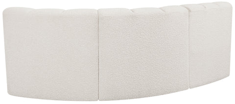Briar Cream 84 Boucle Fabric Upholstered Modular Sectional, 3-Piece
