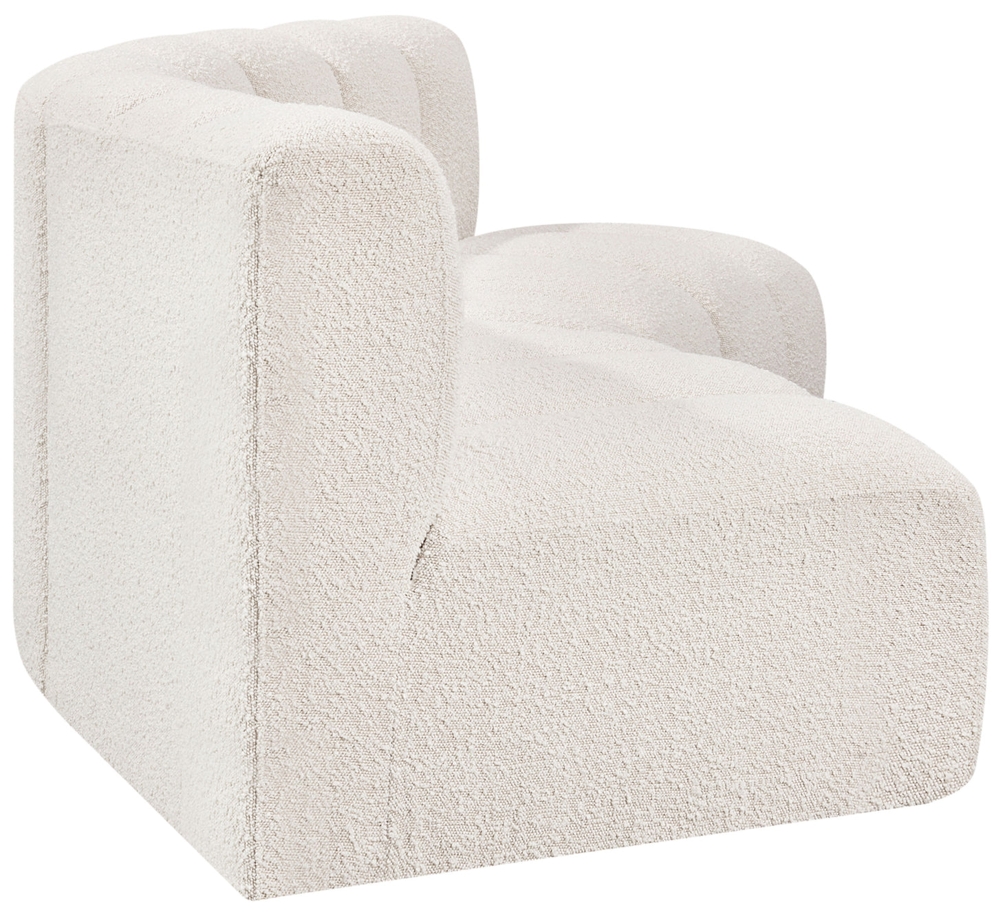 zara cream boucle fabric modular sofa s3b