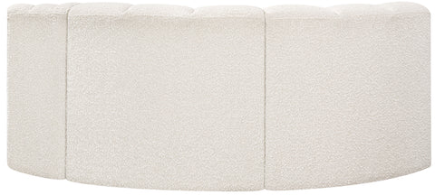 Briar Cream 70 Boucle Fabric Upholstered Modular Sectional, 3-Piece