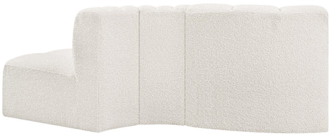 Briar Cream 77 Boucle Fabric Upholstered Modular Sectional, 3-Piece
